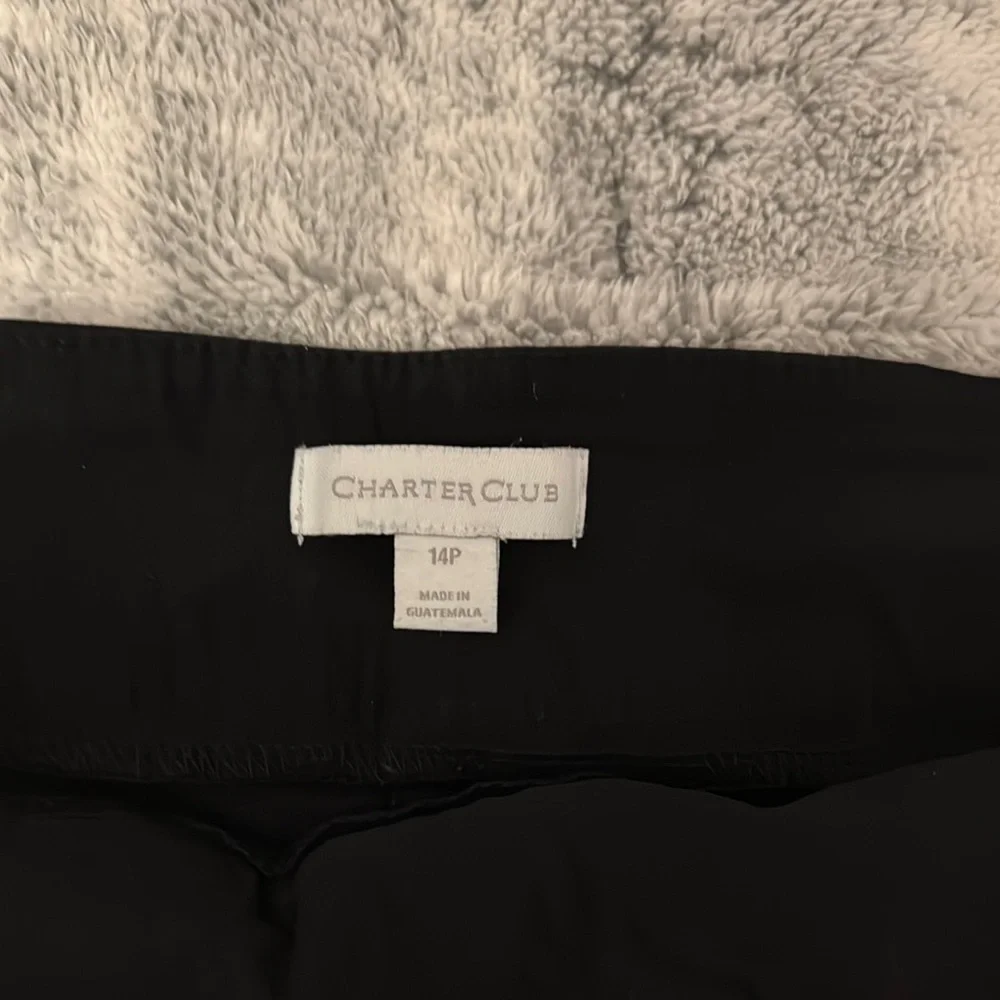 Charter Club Black‎ Bermuda Shorts with Elegant Scalloped Hem